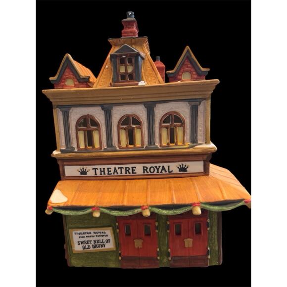 Dept 56 Dickens Christmas Village THEATRE ROYAL 1989 #5584-0 Incl Box & Light - Picture 2 of 7